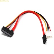 Doublebuy 22Pin 7+15 Pin Male to  7P Female IDE 4Pin Adapter Converter