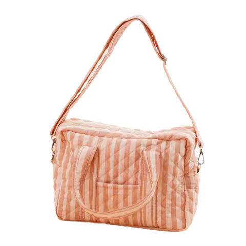 New Quilted Mummy Bag Polyester Fabric Multi-functional Baby Diaper Tote Bag Soft Mummy Handbags Mom