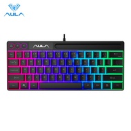 AULA F3061 61Keys Wired RGB Gaming Keyboard Membrane Keyboard USB Interface to Connect Computer/Note
