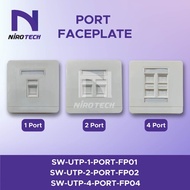 Port Faceplate (1 Port, 2 Ports, 4 Ports)
