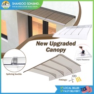 Door Canopy Invisible Canopy Eaves Patio Cover Rain and Sunshade PC Window Awning Balcony Durable an