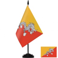 Bhutan Table Flag World Counties Desk Flags
