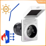 [SzxflieebMY] 50 Amp Power Plug Twist Lock Inlet Box Resistant Socket Connector for Marine RV Camper