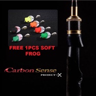 NINJA - TEAM SEAHAWK Carbon Sense 6kaki 6'6kaki 7kaki +FREE GIFT 1PCS SOFT FROG Fishing Rod Ready St