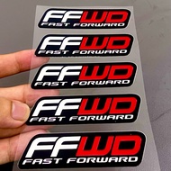FFWD Fixed Gear Bicycle Decorative Sticker & DTF UV Material - Water Resistant - Color Durable [CYB]