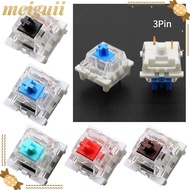 MEIGUII 10pcs Gaming Switch, Clicky Silent Mechanical Keyboard Switch,  Tactile  LED Linear MX Switc