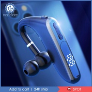 Wireless Bluetooth 5.0 Mono Headset Earpiece with Mic for Laptop PC Black