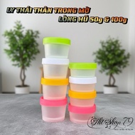 Combo of 50 cups with capacity of 50g & 100gr used to store and preserve body cream