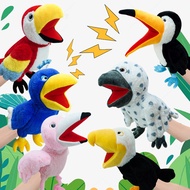 Hand Puppets for Kids Animal Hand Puppet Set with Working Mouth Soft Plush Puppet for Bedtime Stories Drama Performance Classroom Supplies