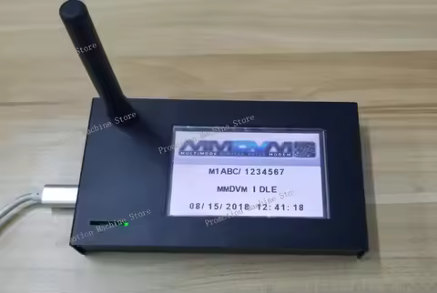 Finished Latest MMDVM Hotspot + Raspberry pi zero W +3.2 inch LCD +Antenna + 16G SD card + metal Cas