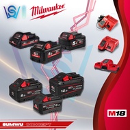 MILWAUKEE M18 Batteries & Chargers (3.0Ah/ 5.0Ah/ 6.0Ah/ 8.0Ah / 12.0Ah) FORGE RED-LITHIUM ION Batte