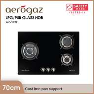 Aerogaz AZ-373F LPG/PUB Glass Hob