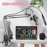 Supply F999 Sound Card bm800 Condenser Microphone Live k Song Entertainment Dedicated Cantilever Mic