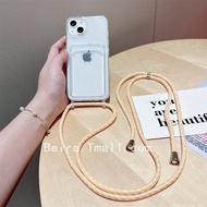 Transparent Card Cross Body Lanyard Phone Case for Oppo Reno12 Silicone Rnoe10 Protective Case 9pro