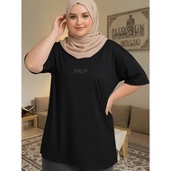 2R018 [AIYOU] XL-5XL T Shirt Baju Perempuan Style Tshirt Woman Seluar Korean Style Clothes Women Plu