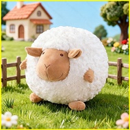 YT3 Round Sheep Plushie Cute Round Fluffy Sheep Stuffed Animal Soft Pillow Toy