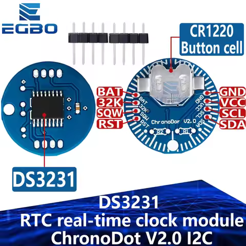1~10PCS RTC real-time clock module DS3231 ChronoDot V2.0 I2C for Memory DS3231 module for raspberry 