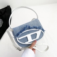ITALY DIESEL High-grade Jingle Bag Ins Niche Design Flip Small Square Bag Fashion Candy Color Hand A