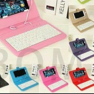 HP !!! 9.9 android cellphone Keyboard / micro usb tablet Keyboard Flip Holster Case [CODE 966]