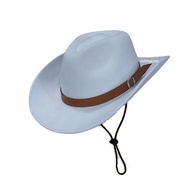 * Cowboy FEDORA HAT LARGE BUCKLE STRAP PREMIUM BERUDA HAT