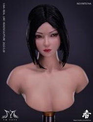 【史派克工廠】結單Q3 YMTOYS 1/6 酷女 頭雕 香 YMT074 ABC斜視版 DEF直視版 共6款 0616