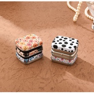 Mini metal box flip cosmetic earring sticker pill20250816