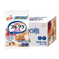 卡樂比（Calbee）即食燕麥片 減糖水果麥片 50g*7 獨立小包 營養早餐沖飲代餐零食