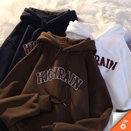 0403 ROY Hoodie Men Women Unisex Coffee Oversized Hoodie Korean Style Couple Sweater Lelaki Plus Siz