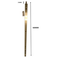 CYBERHARVEST FLUSH BOLT 600MM BOX SATIN BRASS
