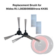 Replacement Side Brush Filter Robot Vacuum Accessories Part for Midea R1-L083B/085B/Irova KK8S Ready