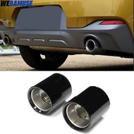 Car Exhaust Tip Cover For BMW X2 F39 1 Series F40 2 Series F44 Muffler Stainless Steel Pipe Tailpipe