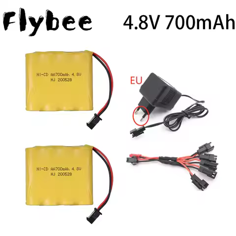 4.8v Ni-cd Battery For Rc toys Cars Tanks Robots Boats Guns 700mah 4.8v Rechargeable Battery 4* AA B