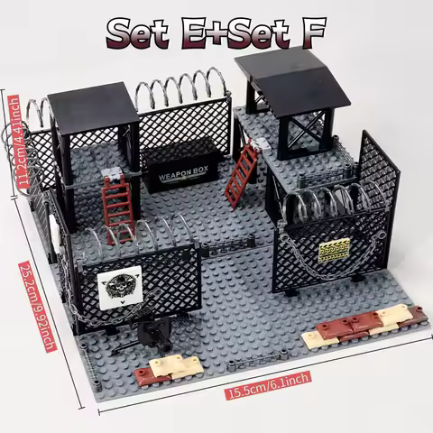 Military World War Ii Moc Sentry Post Post-War Scene Building Block Toys Sentry Station Sentry Tower