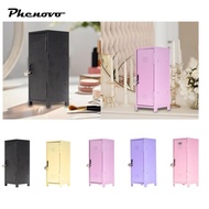 [Phenovo] Small Desk Locker, Desk Cabinet, Desk Storage Organizer, Girls Locker for Makeup, Statione