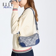 ELLE Active | กระเป๋าสะพายข้างผ้าลายเรโทร ELLE Active สำหรับผู้หญิง ดีไซน์เก๋ไก๋ ทรงสปอร์ต สไตล์ยูนิ