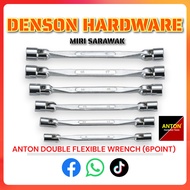 ANTON 6 point Double Socket Wrench Spanner Chrome Plated Heat Treated Steel Hand Tool Spanner Nut Dr