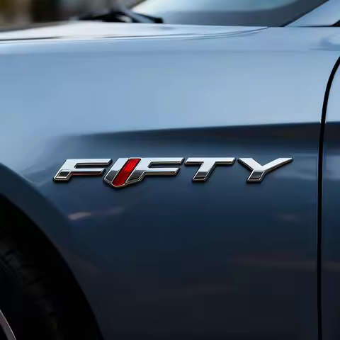 3D Car Styling for Fifty Edition FIFTY 50th Anniversary car Hood Fender trunk Bonnet Nameplate Decal