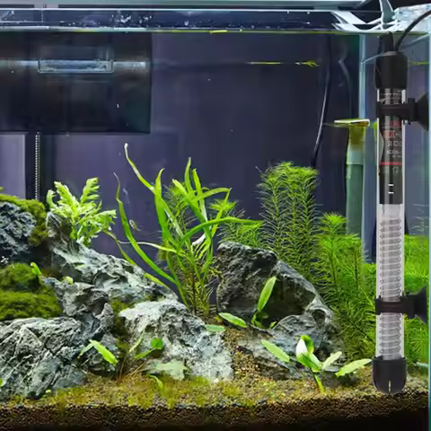 Adjustable Temperature Thermostat Heater Rod EU Plug Glass Aquarium Heater 25-300W Submersible Fish