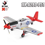 WLtoys XK A280 Large RC plane,P51 Mustang 4-CH RC Airplane with Lights,6G / 3D Brushless Motor Remot
