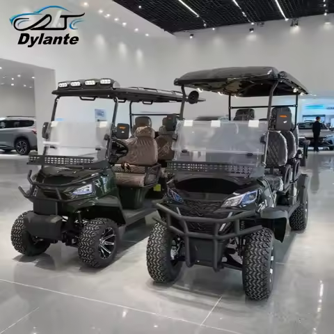 Electric Car 6 Seater Metal Steel Plastic Hunting 72V Golf Cart Club Car Off Road Electric Golf Cart