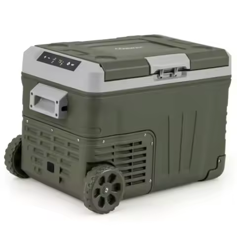 Car Refrigerator with Wheels 37-Quart Electric Cooler 12V 24V DC 100-240V AC -4F To 68F Portable Car