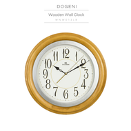 DOGENI นาฬิกาแขวนไม้ Wooden Wall Clock (WNW013LB)