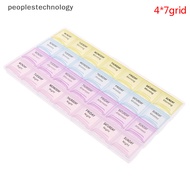 peoplestechnology 28 Cell Pill Box Whole Month Medicine Organizer Week 7 Days Tablet Storage Case PLY