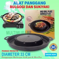 BULGOGI PAN BBQ 2 IN 1 Original Gohappy GHK39 Steamboat Grill pan -
