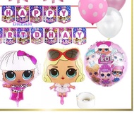 ☂ LOL BIRTHDAY SET LOL BIRTHDAY DECORATION/ LOL BALLOON SET ✻