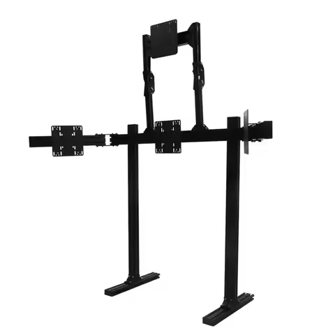 Custom DIY Aluminum Profile Four Screen Multi TV Mounting Hanger Bracket Quad Monitr Stand for Sim R