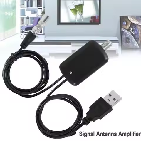HDTV Antenna Amplifier 4K Low Noise High Gain TV Signal Amplifier UHD Televisions Accessories
