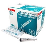 Livingstone  20ml 螺絲咀針筒 (50支無針頭)