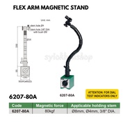 INSIZE 60kgf Magnetic Stand 6201-60 for dial indicator / Universal Magnetic Stand 80kgf 6208-80A / 1