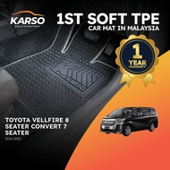 Karso Karpet Kereta Car Mat Toyota Vellfire (8 Seater Convert 7 Seater) (2016-2022)